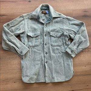 Eddie Bauer Vintage blue Wool Jacket ! Large